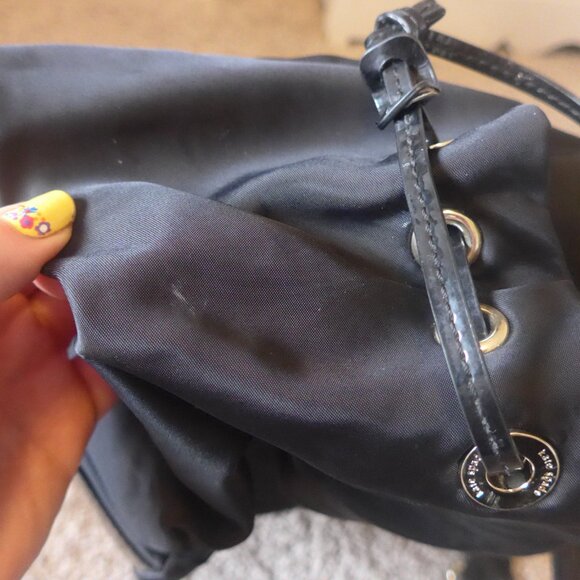 Kate Spade Stevie Black Nylon and Patent Leather Diaper Bag or Duffle Bag - Picture 5 of 5